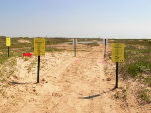 WIPL nest surrounded by signs