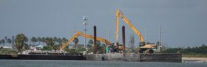 cranes on barges